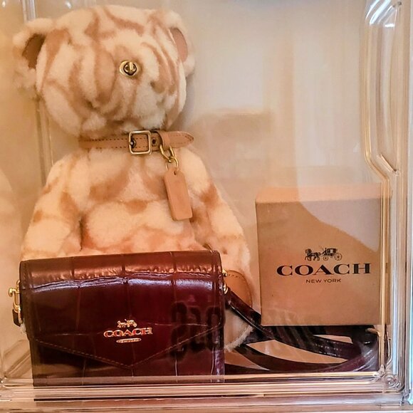 Coach Mini Envelope Wallet in Crocodile Leather - Picture 6 of 11